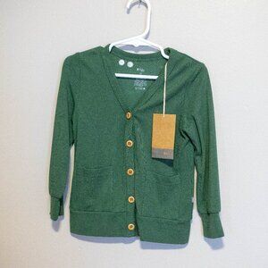 Bamboo Jersey Cardigan in Hunter